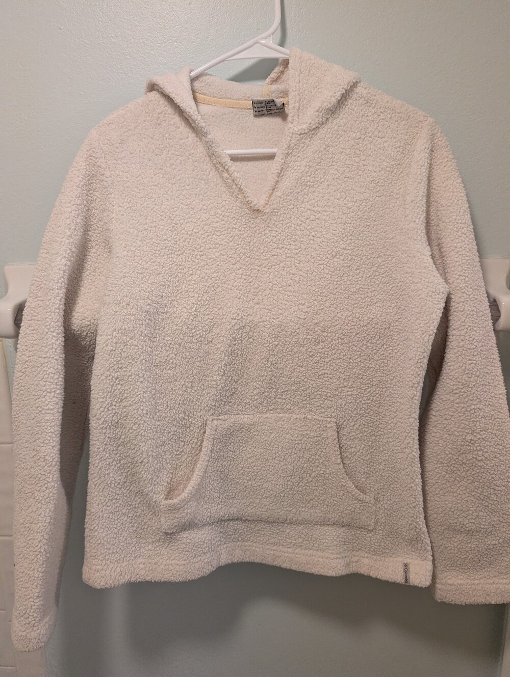 Cozy Cream Sherpa Hoodie Top By Columbia Size S